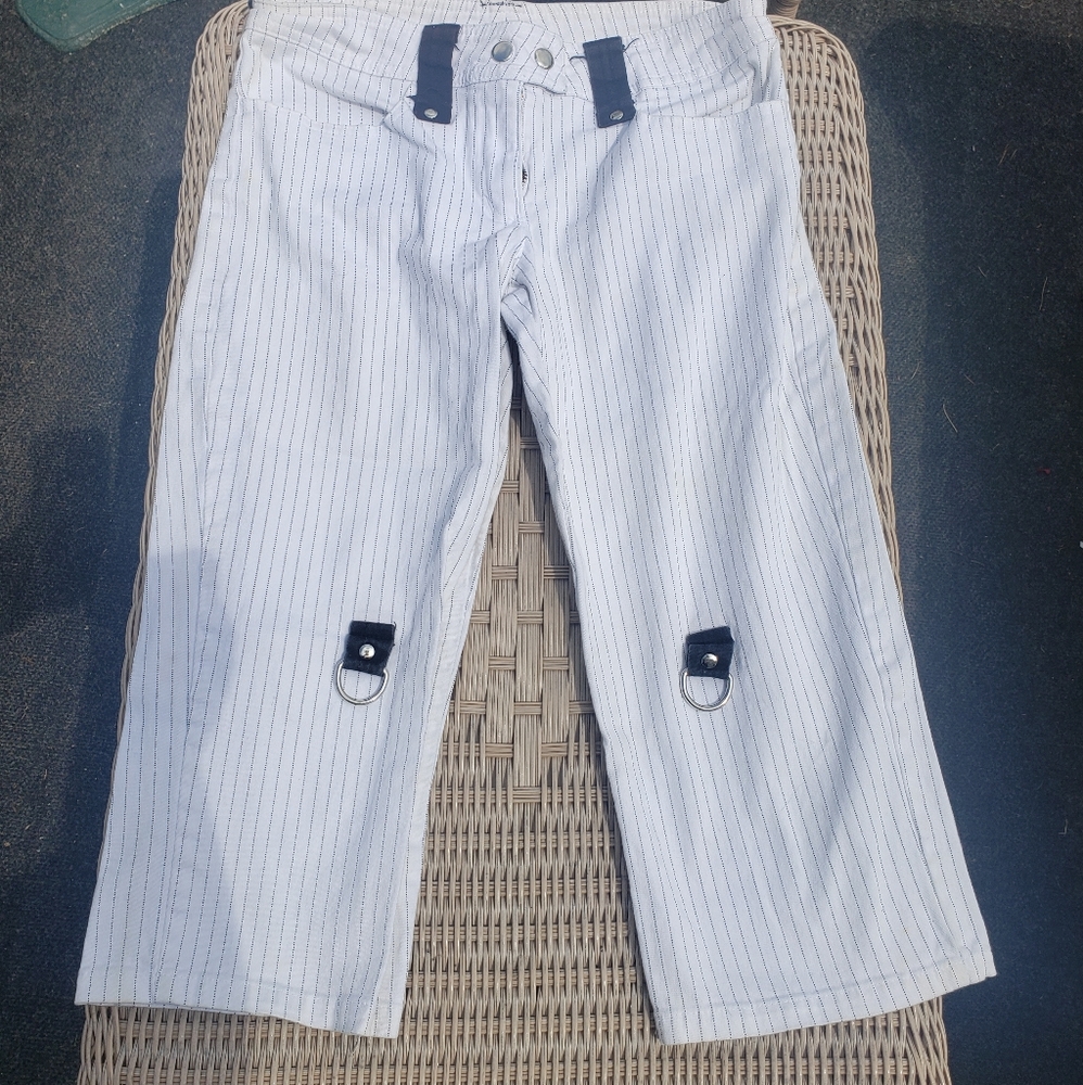 Vintage Lip Service Pinstripe Cropped Pants 90's